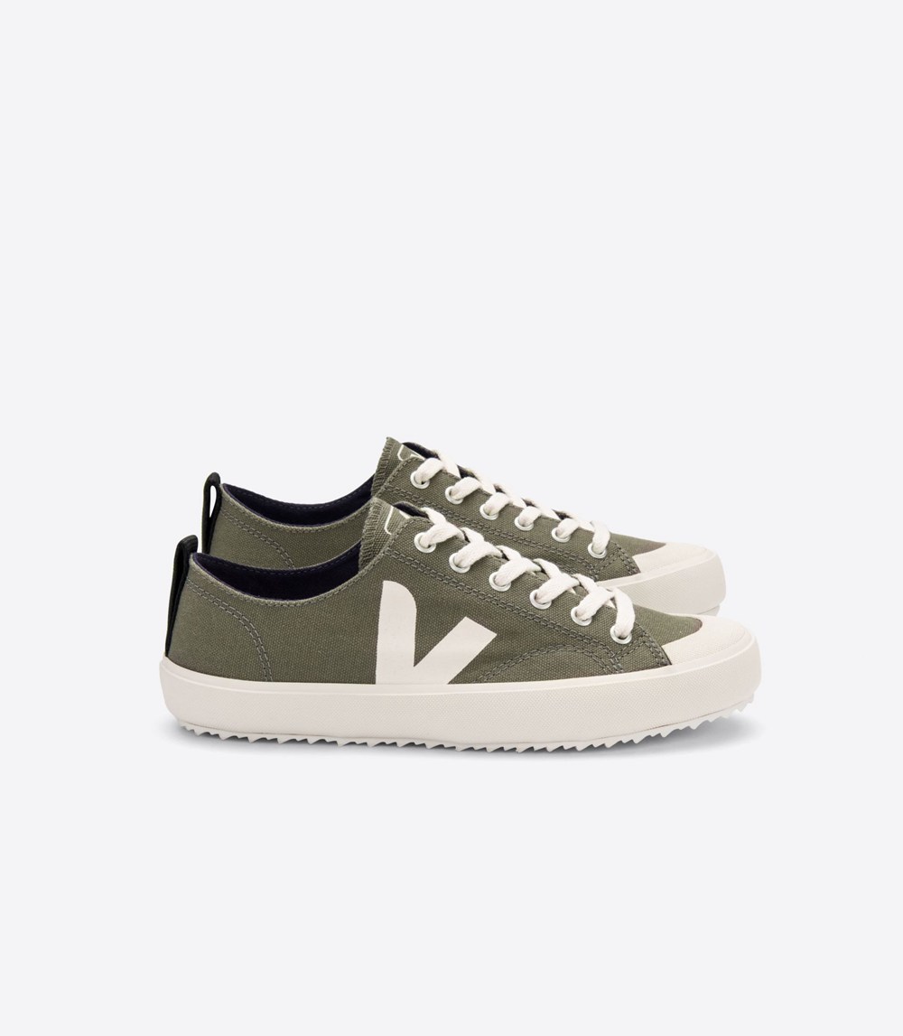 Veja Trainers Mens Olive/White - Nova Canvas - CMXW-17049